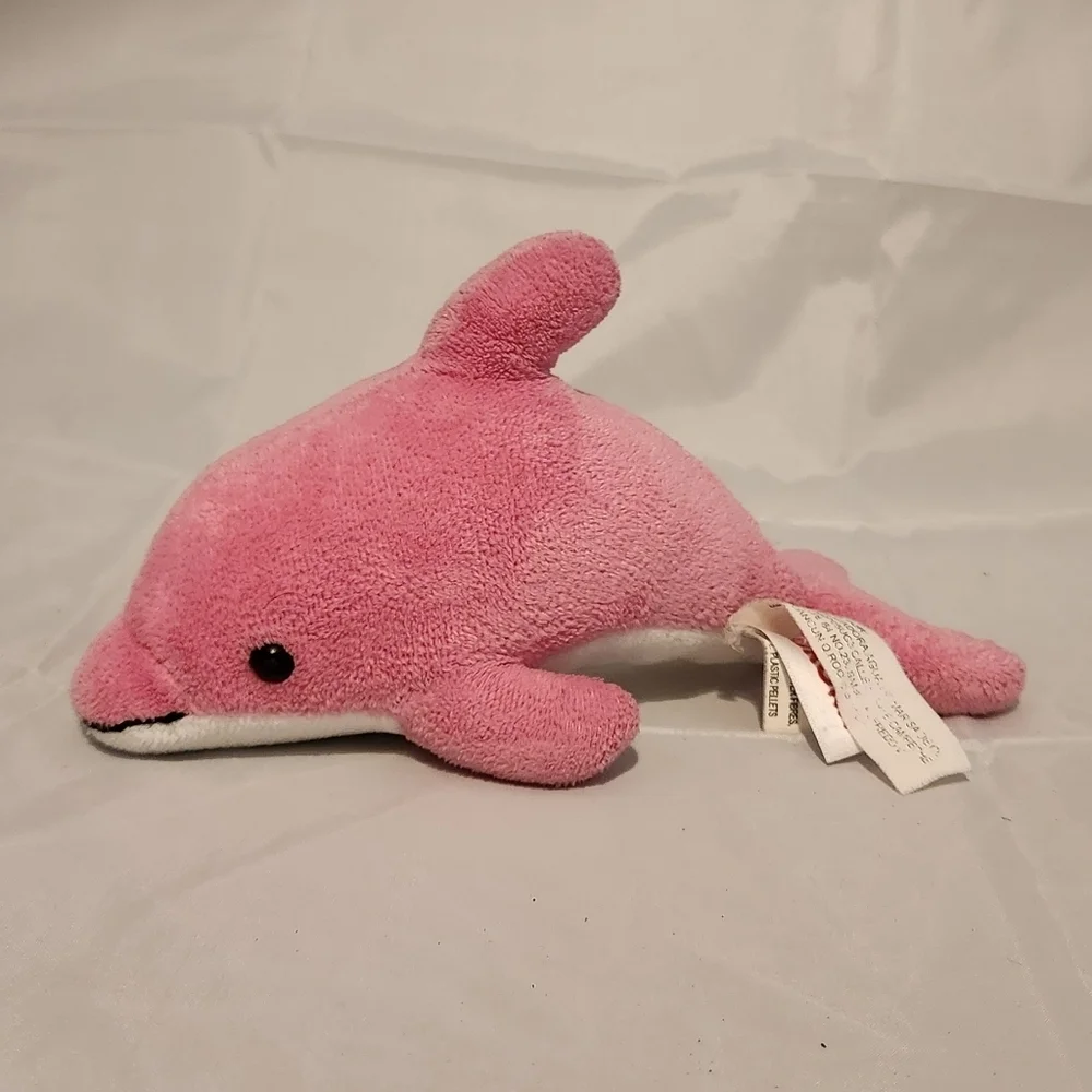 8” Aurora Pink Dolphin Plush Stuffed Animal